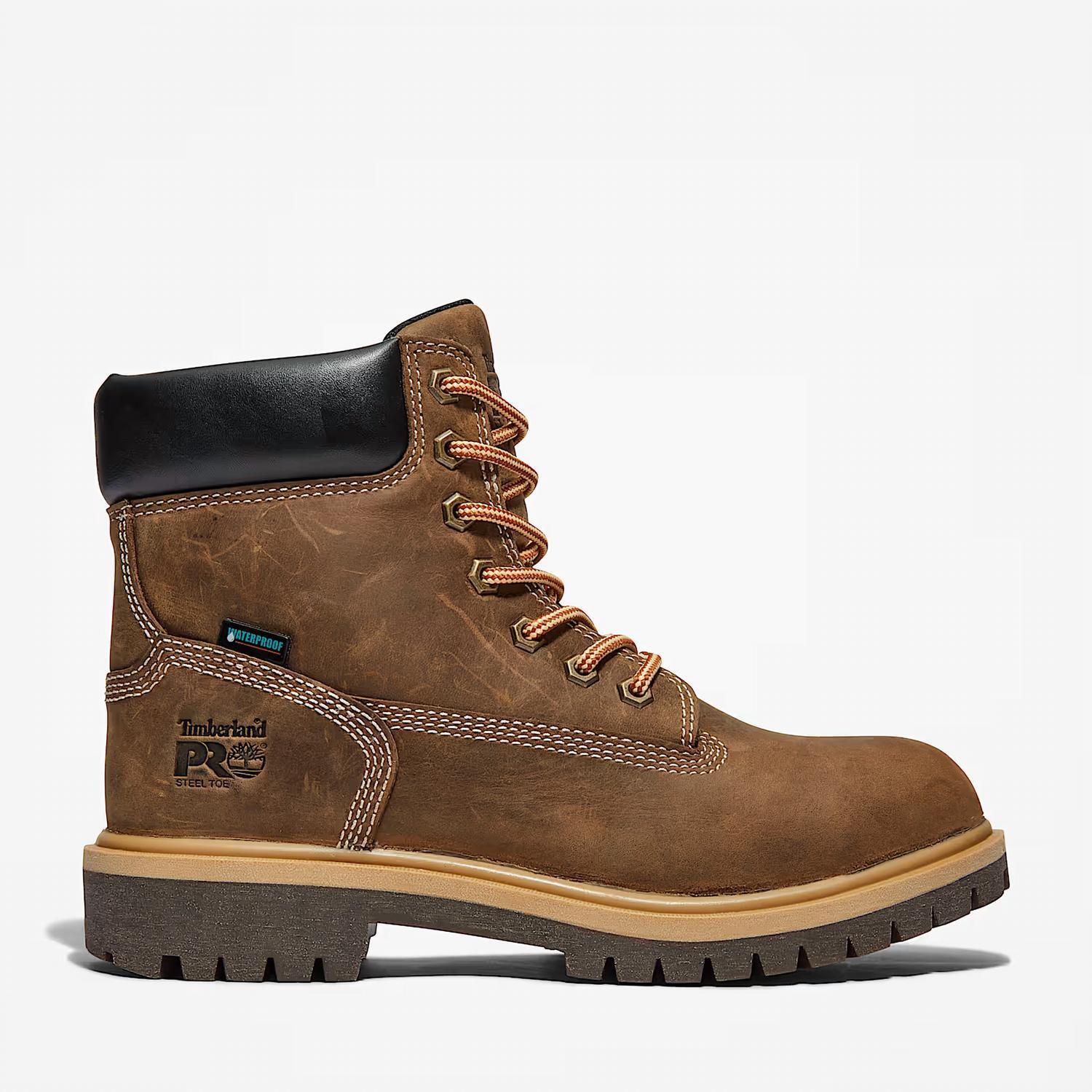 New Timberland Women's Direct Attach 6" Steel Toe Waterproof Work Boot In Turkis